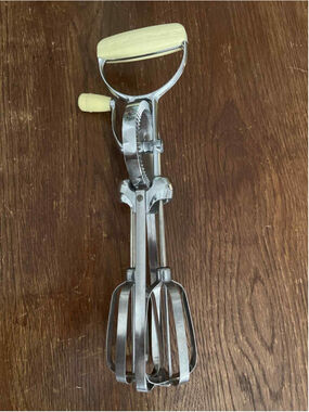 Vintage Flint Ecko Best Hand Mixer Egg Beater Stainless Steel